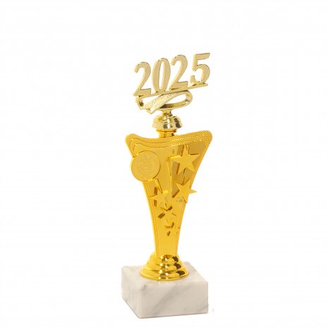 Figúrka 2025 na hviezdnom podstavci A