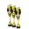 Vtipný všeobecný na čierno-zlatej trofeji