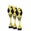 Holub (veľký) na čierno-zlatej trofeji