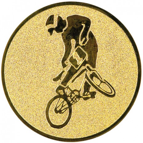 Cyklistika (BMX) emblém zlatá 25 mm
