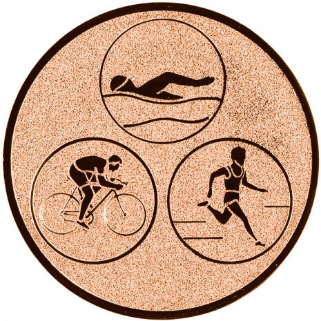 Triatlon emblém bronzová 25 mm