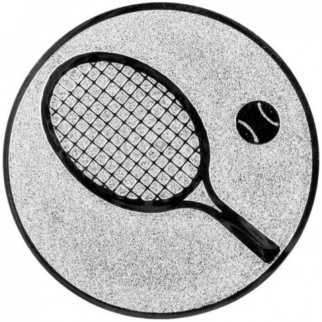 Tenis emblém strieborná 25 mm