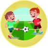 Kkids futbal chlapec emblém