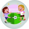 Kids futbal dievča emblém
